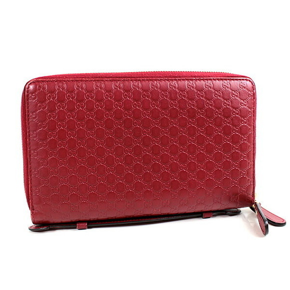 Gucci long wallet micro GG pattern Red - Picture 2 of 6